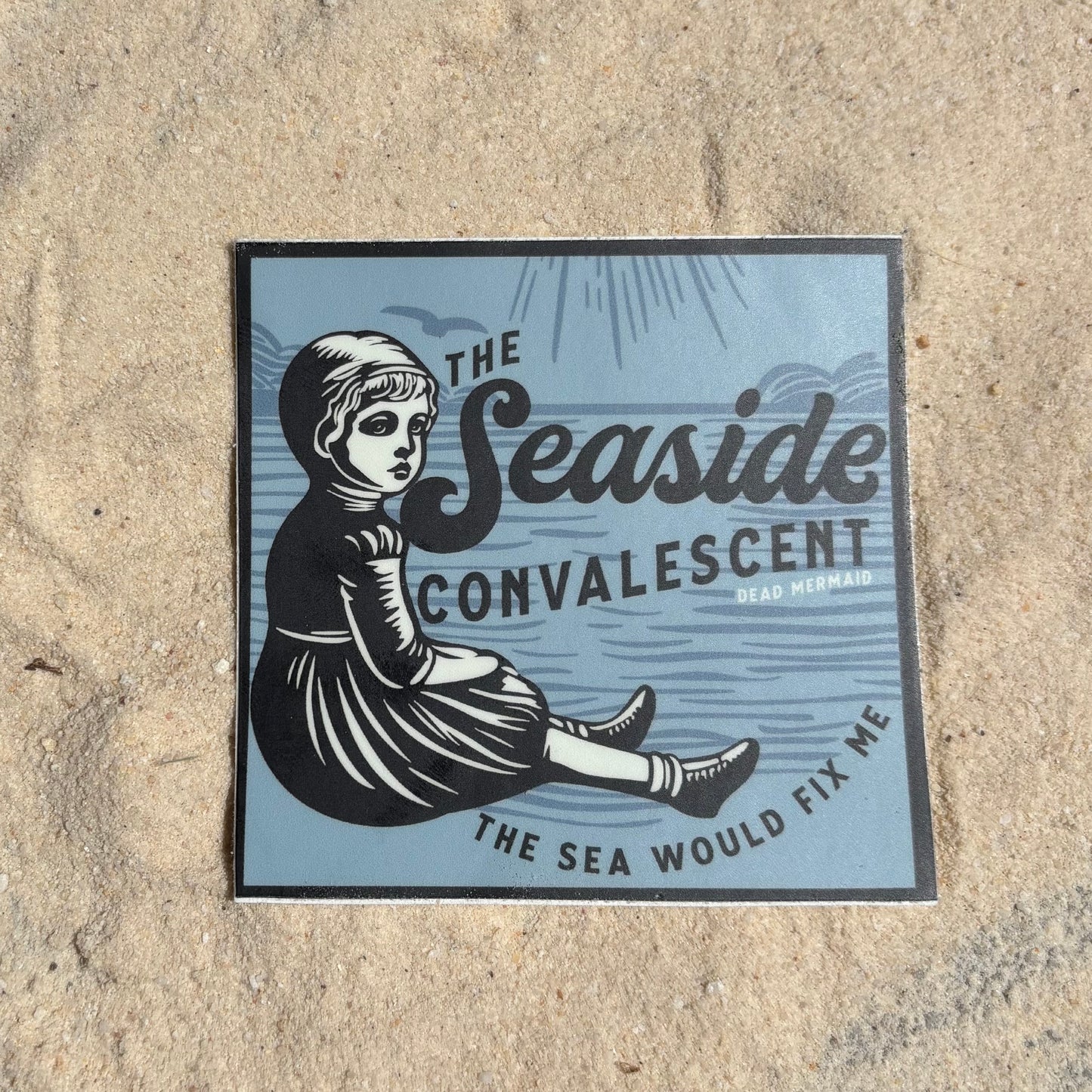The Seaside Convalescent Haunted Victorian Child Vinyl Sticker