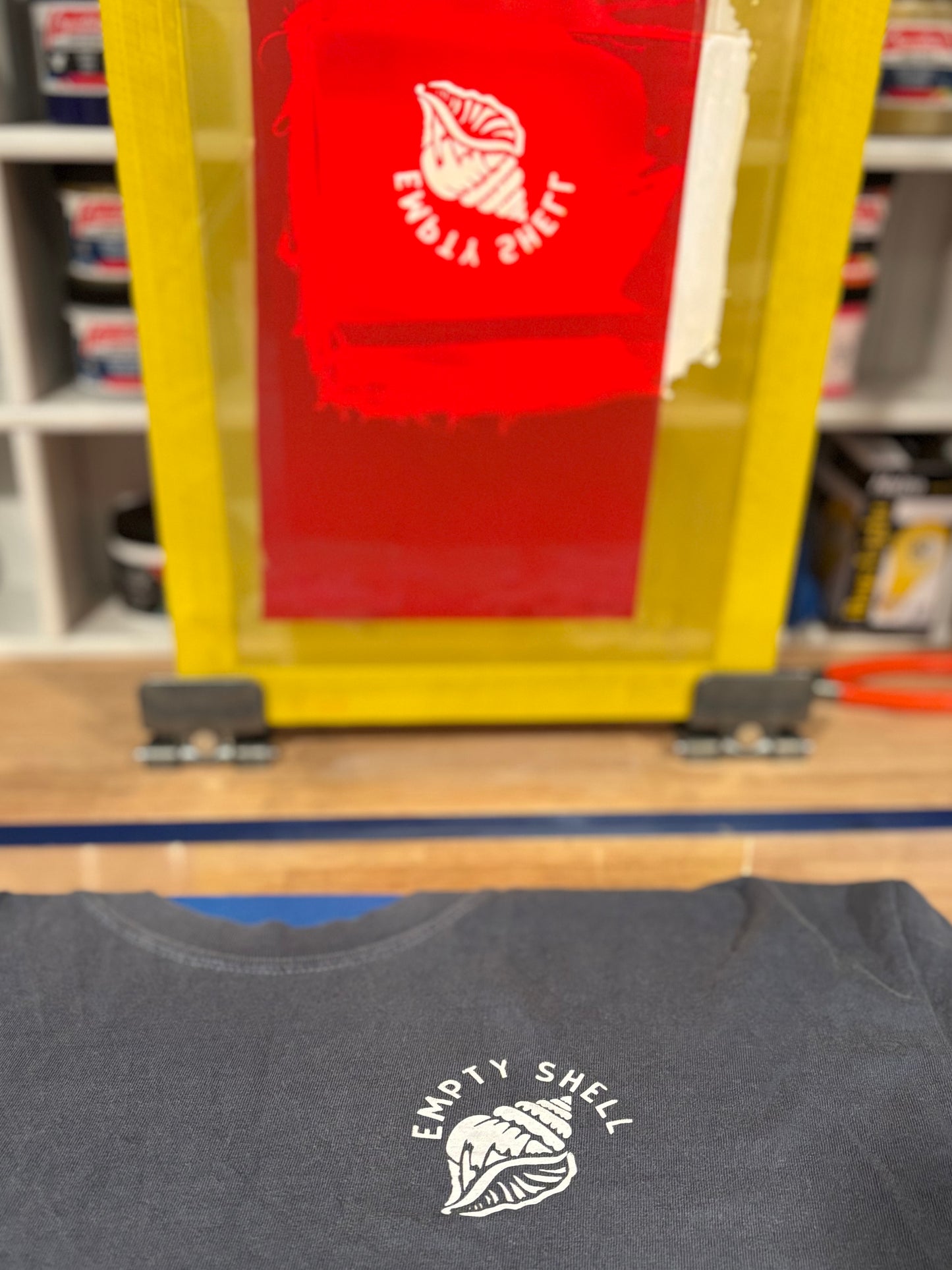 Empty Shell Logo Tank, Comfort Colors, Hand Screen Printed