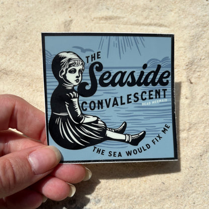 The Seaside Convalescent Haunted Victorian Child Vinyl Sticker