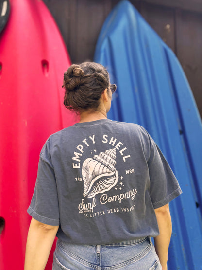 Empty Shell Surf Company A Little Dead Inside Tee, Comfort Colors, Hand Screen Printed