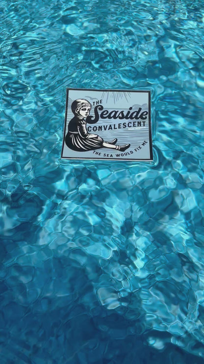 The Seaside Convalescent Haunted Victorian Child Vinyl Sticker